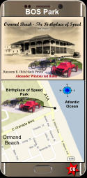 Birthplace of Speed Park N S E W Atlantic Ocean E Granada Blvd. A1A Ormond Beach BOS Park 08